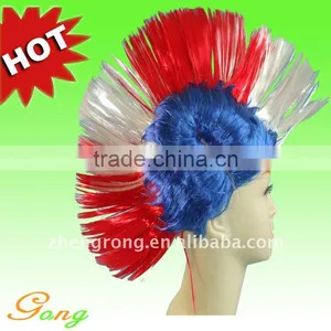 Cosplay Costume Brazilian Hair Full Lace Mixcolor Wig Hairpiece thumbnail-1