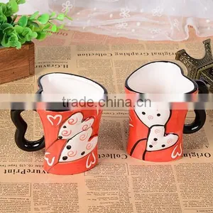 250ml Love Ceramic Couple Mug With Full Wrap Decal Printing thumbnail-3