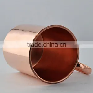 16 Ounce Copper Straight Mugs ~ Solid Pure Copper Straight Mug Supplier thumbnail-2
