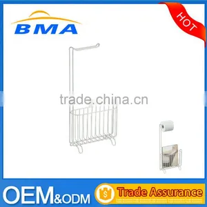 Bathroom Metal Toilet Paper Holder And Newspaper or Magazine Rack thumbnail-1