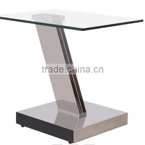 Gold Corner Table With Tempered Glass Hot Sale thumbnail-1