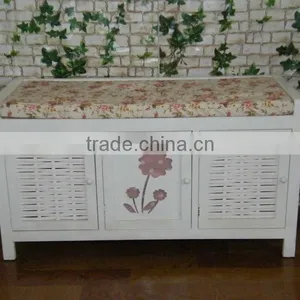 Home Decor Wooden Shoe Rack, Wooden Footstool,wooden Shoes Shelf thumbnail-1