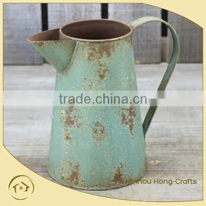 2014 New Style Antique Blue Oil Paint Jug Pouring Jug for Garden Drinking Jugs thumbnail-1