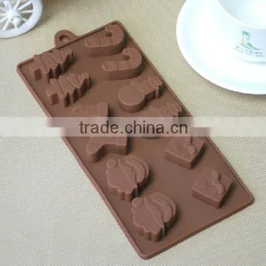 Chocolate Ice Cube Tray Decorate Cake Pop Out Silicone Mould thumbnail-1