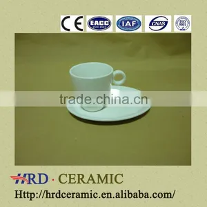 2014 New Design 2pcs White Cup and Dish/porcelain Set thumbnail-1
