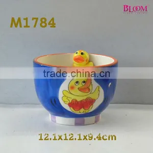 Custom Logo Decal Design Ceramic Bowl With Animals Inside thumbnail-1