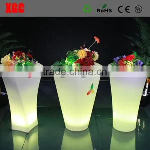 Hot Sale Outdoor Flower Pot Made of PE Plastic Outdoor Rugs Recycled Plastic Flower Pot New 2018 thumbnail-4
