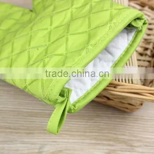 Grill Microwave Oven Gloves Wholesale Heat Resistant Cotton and Silicone Oven Mitts thumbnail-3