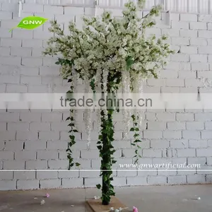 GNW 9ft Fake Blossom Tree Cherry Branches Wedding Tree With Wooden Trunk for Wedding Decoration thumbnail-3