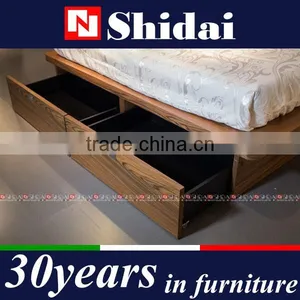 Queen Size Simple Design Wooden Bed Room Furniture With Four Drawers thumbnail-5