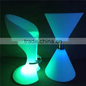 Newly Design High Fashion Wireless LED Plastic DJ Table With Rechargeable Lithium Battery thumbnail-2