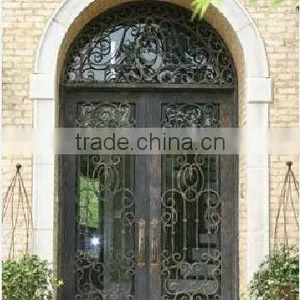 Bisini Galvanize Wrought Iron Arch Top Door (BG90077) thumbnail-1