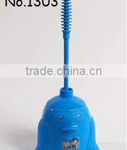 New Design Plastic Toilet Brush Plastic Cleaning Brush Sets With Holder thumbnail-2