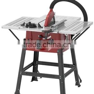 10 Inch Table Saw for Woodwork With Steel Table and 3 Extension Tables thumbnail-1