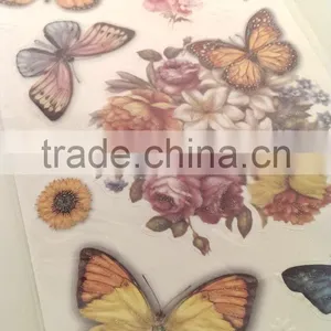 Light Brown Color Butterfly Glitter Sticker, Popular Design Decorative Shinny Glitter Sticker thumbnail-5