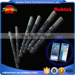 6pcs Nano Nitrogen Aluminum Titanium Coating Straight Shank Hss Twist Drill Bits Cobalt Fully Ground Bright Finish Drilling thumbnail-1