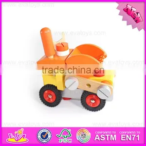 2016 New Design Kids Diy Changeable Wooden Nut Toy W03C023 thumbnail-2