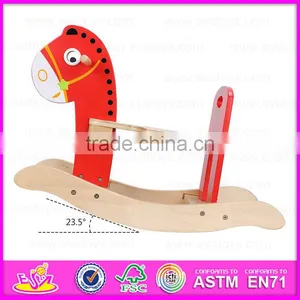 2015 Kids Toy Wooden Rocking Horse,Safe Wooden Animals Traditional Rocking Horse,Swing Children Wooden Rocking Horse Toy W16D059 thumbnail-3