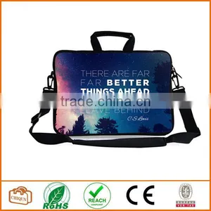 13-Inch CS Better Things Ahead Waterproof Neoprene Laptop Sleeve Case Bag Handbag With Extra Side Pocket thumbnail-1