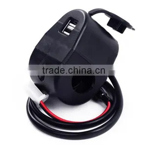 Handlebar Charging System Waterproof Dual USB Charger Socket thumbnail-1