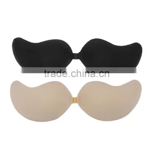Girls Underwear Bra New Design Self-Adhesive Push Up Silicone Bust Front Closure Strapless Invisible Bra Women Bra thumbnail-1