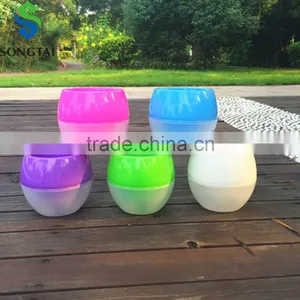 Mini Decorated Fancy Cute Self Watering Flower Pot thumbnail-1