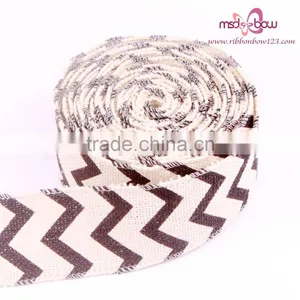 2.5 Inch Jute Ribbon Custom Printed Jute Ribbon Christmas Ribbon thumbnail-5