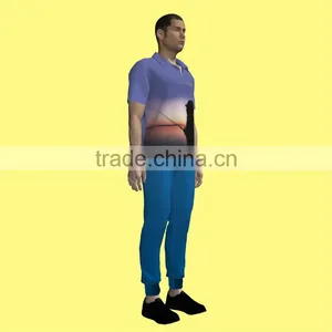 Polo, Men Polo, Wholesale Polyester/cotton Custom Design Fashion Polo MQF-006 thumbnail-2