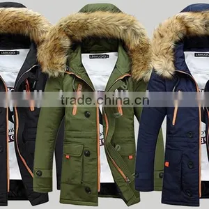 Hot New Style Cotton-padded Mens Winter Coat Parka Jacket With Fur Collar thumbnail-6
