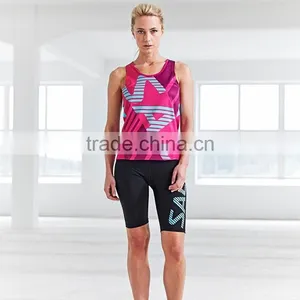 Custom Dri-fit and Comfortable Sublimation Print Running Singlet for Race of Running Team thumbnail-1