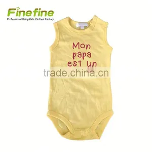 Plain Color Cotton Cheap Baby Romper Organic thumbnail-1