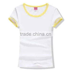 Factory New Style 95%cotton 5% Spandex Women's t Shirt/custom Blank White Short Sleeve Women T-shirts thumbnail-4