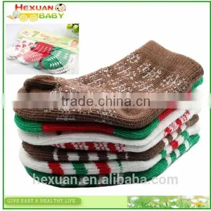 7pairs/pack Baby Socks,comfortable Baby Cartoon Socks, Cotton Baby Socks for 2015 Chrismas thumbnail-1