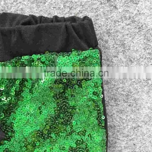 2016 New Baby St.Martin's Day Love Baby Kids St.Patrick Clothing Girls Green Sequins Pants With Matching Accessories thumbnail-5