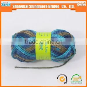 China Textile Knitting Yarn Wholesale Factory Price 100% Acrylic 1/0.8Nm Hollow Tape Yarn for Hand Knitting With Low Price thumbnail-2