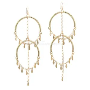 Fashion Jewelry Leaf Chandelier Earring thumbnail-1