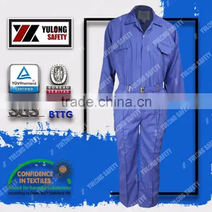 Wholesale Cotton/poly Fluorescent EN20471 Reflective Color High Visibility Orange Coveralls With Fireproof thumbnail-5