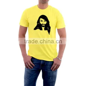 Men's Embroider Low-neck Regular Cut T-shirt thumbnail-6