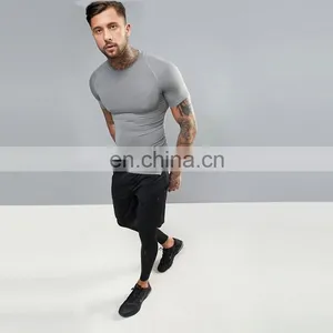 Mens Black Trainning Spandex Tight Legging thumbnail-1