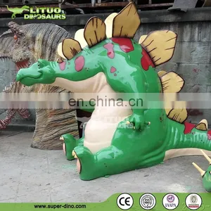 Customer Made Fiberglass Cartoon Dinosaur Sculpture thumbnail-4