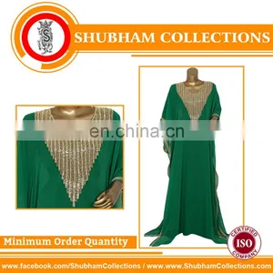 New Design Stone Work Chiffon Kaftan thumbnail-1