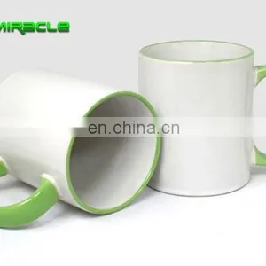 Manufacturer Factory Direct Wholesale 11oz Rim Handle Coated Ceramic Mug thumbnail-1
