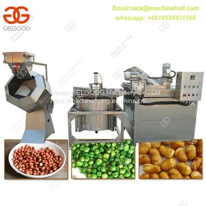 Industrial Fried Snack Food Frying Production Line/High Efficiency Fried Peanut Production Line thumbnail-1