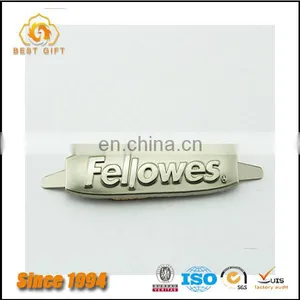 Guangdong Factory Wholesale Custom Cheap Hardware Bag Accessories Metal Logo Plate With Clutch thumbnail-1
