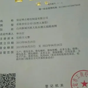 Baoding Bodian Luggage And Cases Bag Co.,ltd company overview - view 1 thumbnail