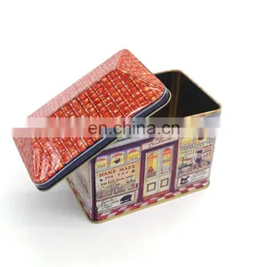 House Shaped Packing Tin Box, Tin Box for Packing Gift or Candy thumbnail-3