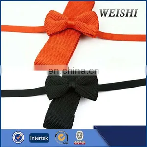 Silk Solid Color Knit Tie for Men thumbnail-1