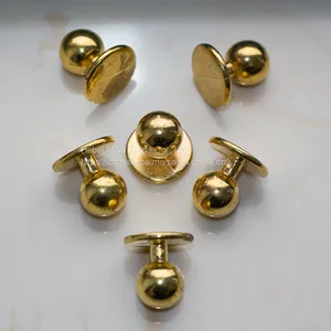 Plastic Golden and Sliver Buttons Restaurant Uniforms Chef Jacket Uniform Suit Buttons thumbnail-4