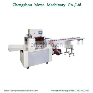 Packaging Bread/ Biscuit/ Ice Cream Pillow Type Packing Machine With Plastic Bag thumbnail-3