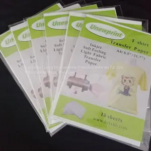 A4 Size Super Soft Inkjet Heat Transfer Paper for Cotton T-shirt thumbnail-2